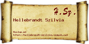 Hellebrandt Szilvia névjegykártya